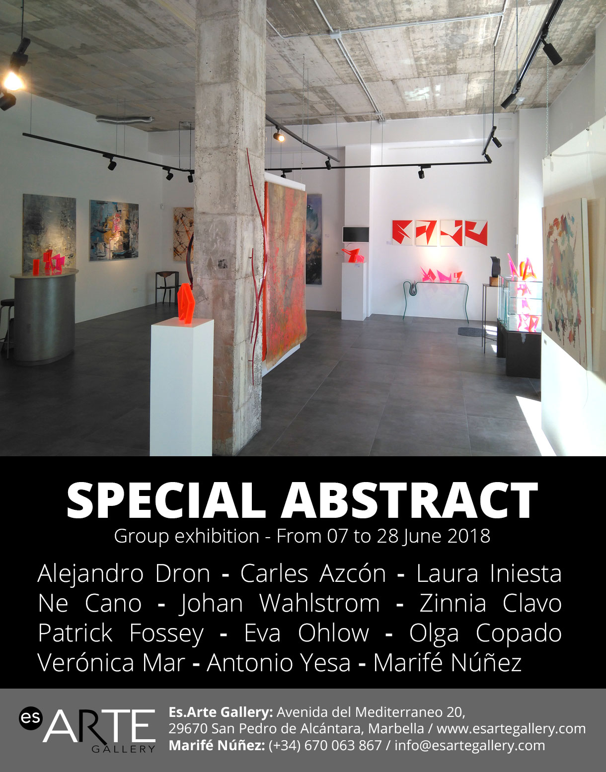 Exposición arte abstracto Marbella España