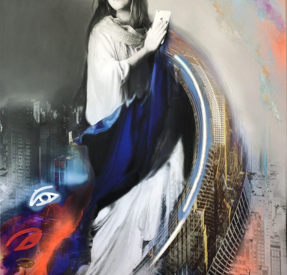 EsArte Gallery - Marifé Núñez : Entre lo material y lo espiritual : 114 x 90 cm