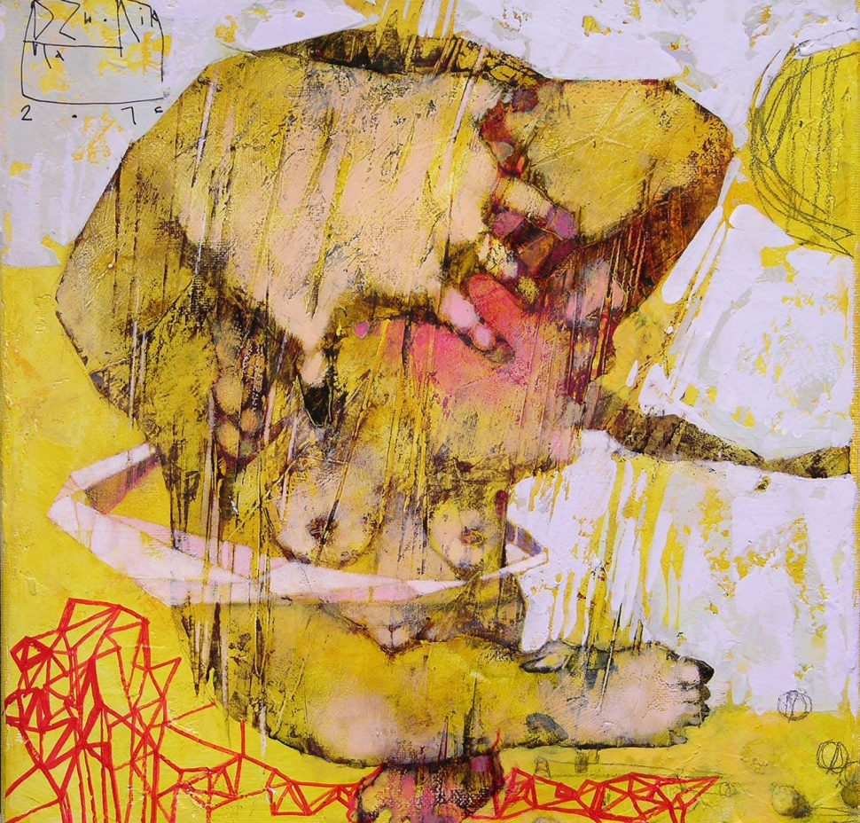 HULA-HOOP; 30X30; acrylic on canvas;_2016