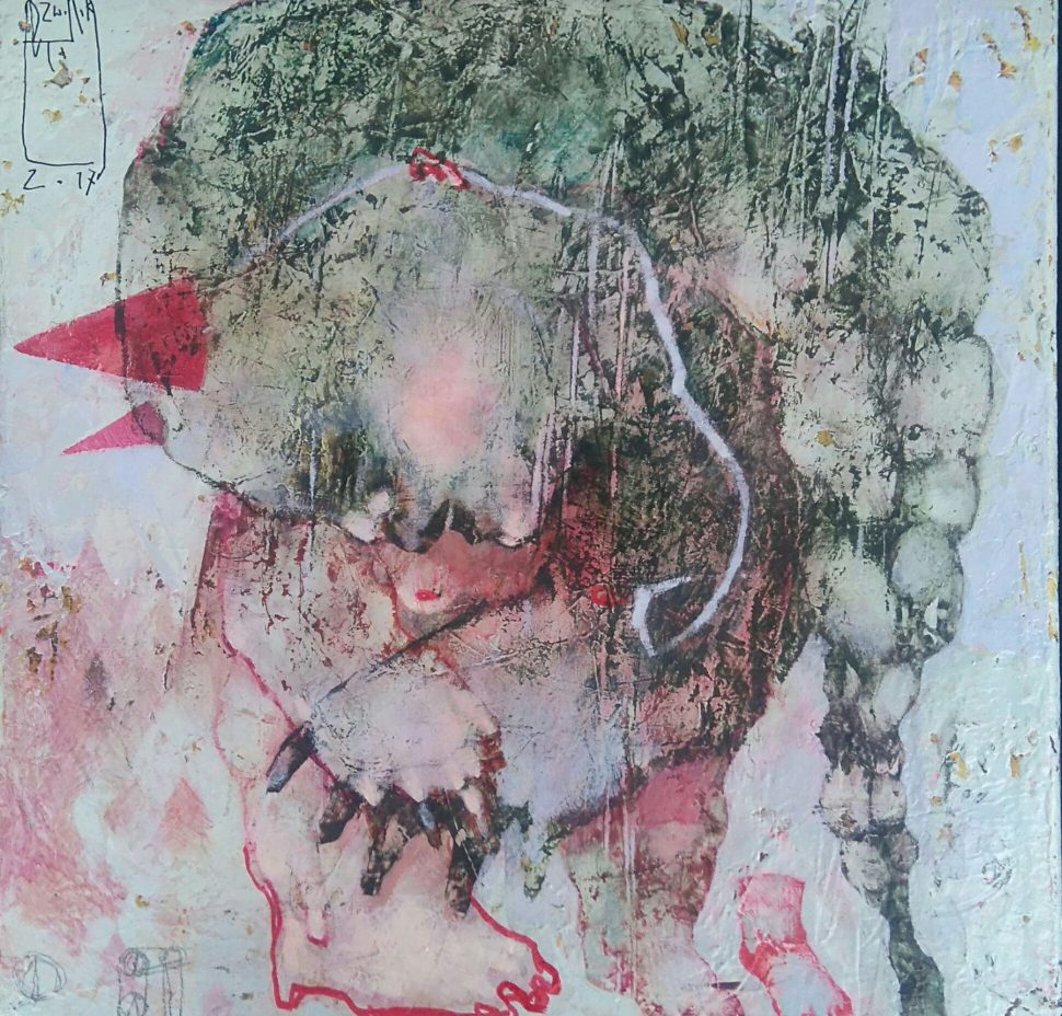 I HOPE THAT I'M SHY; 30x30;_acrylic on canvas; 2017