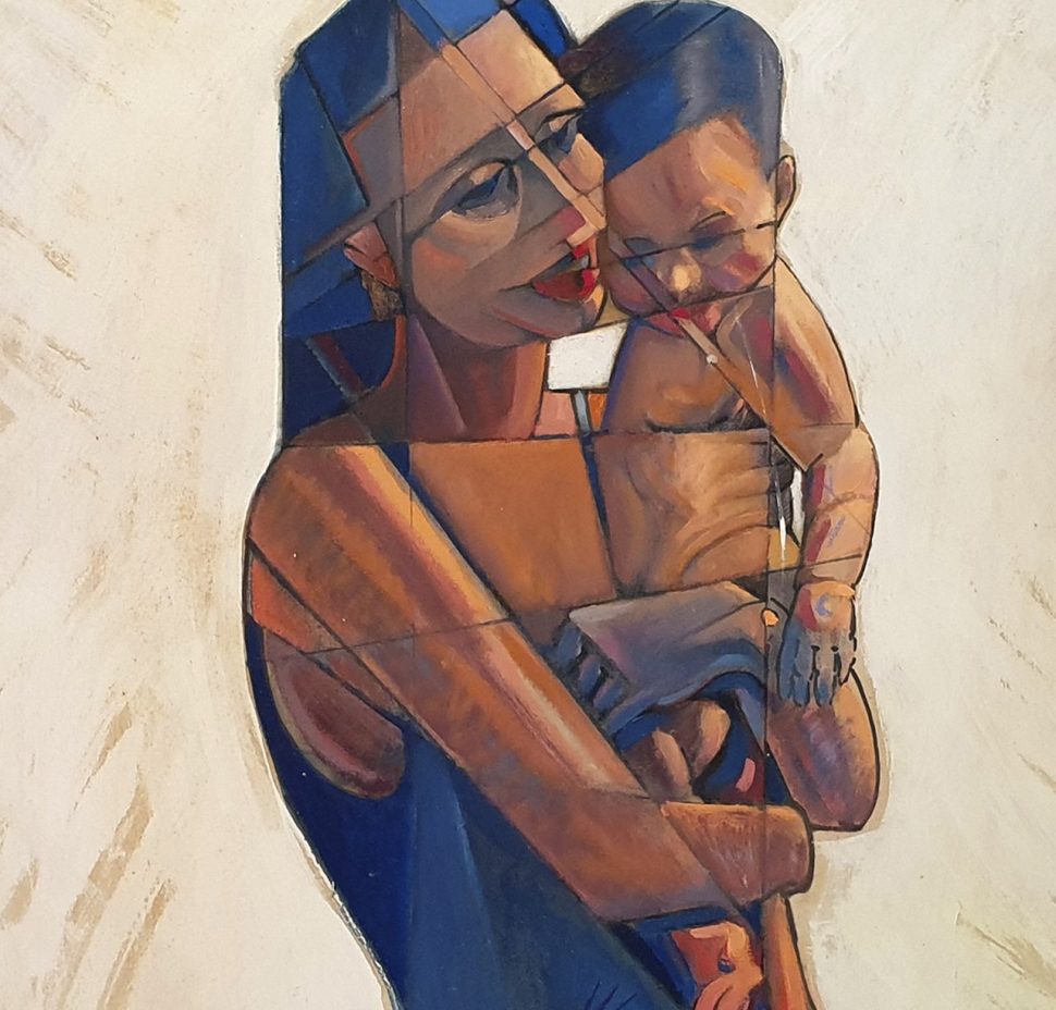 La Maternidad (1995) - Agustín de la Cruz - 66 x 56 cm