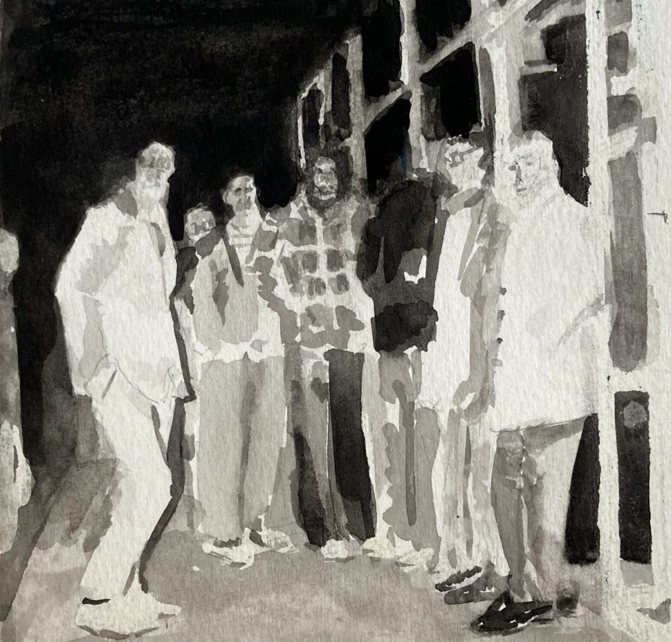 Pillando algo acuarela Canson 300gr 24cmx32cm Precio 500€