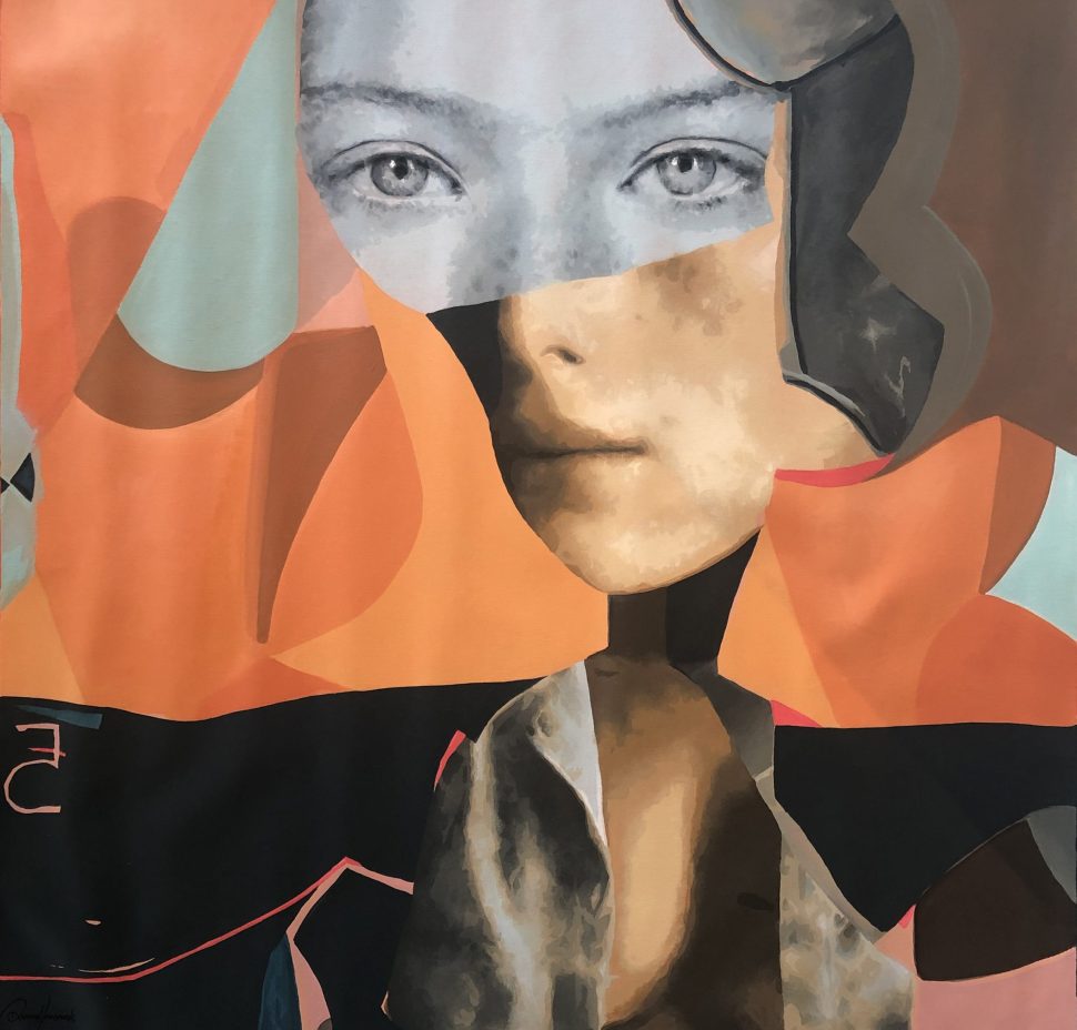 Raphael langoskwy Controversia femenina 100x100cm