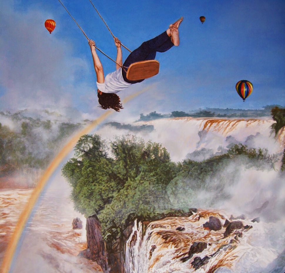 Jesús de Miguel Alcántara - Pintura En Venta - El Columpio de Myriam