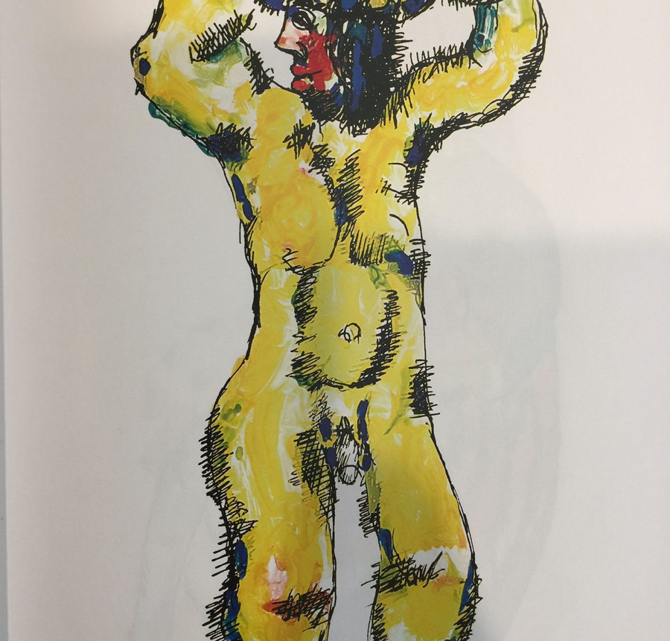 Zurab Tsereteli - A man washing himself - Limited Edition Print