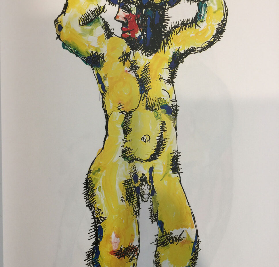 Zurab Tsereteli - A man washing himself - Limited Edition Print